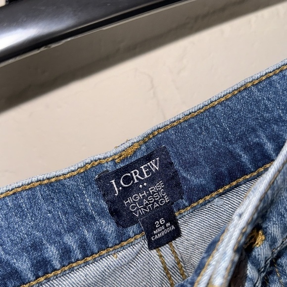J crew jeans high rise classic vintage  mom style jeans‎ size 26 NEW - Picture 5 of 7